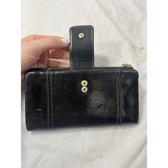 Fossil Ellis Clutch Womens Black Leather Wallet - Picture 9 of 15